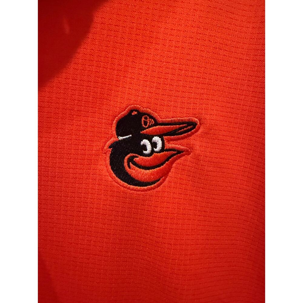 Cutter & Buck Baltimore Orioles Polo Shirt Orange Men’s Med MLB Golf Performance